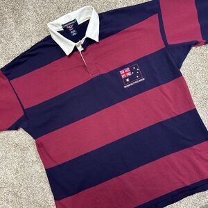 Brown Brothers Winery Striped Polo Shirt‎ Men Size XL Chesterfied USA Made (672)
